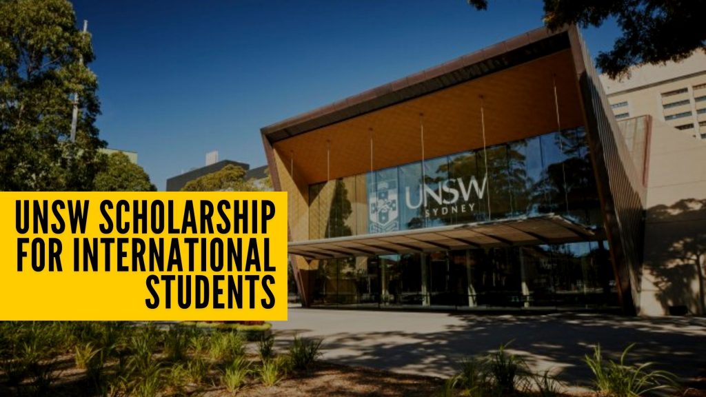 UNSW SCHOLARSHIPS FOR INTERNATIONAL STUDENTS 
